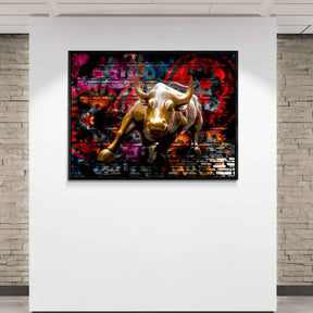 "BITCOIN DOLLAR BULL" - Art For Everyone