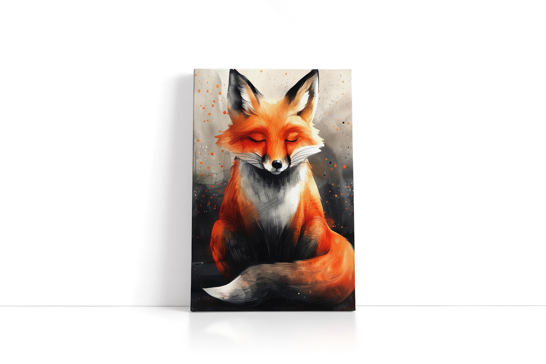 "WATERCOLOR ART FOX"