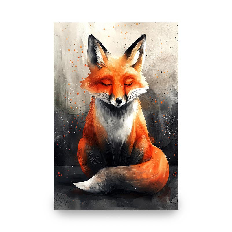 "WATERCOLOR ART FOX"