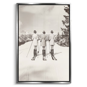 "VINTAGE GLAMOUR SKIERS"