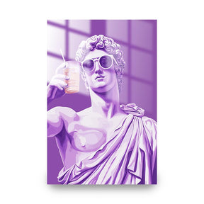 "GREEK STATUE CHEERS"