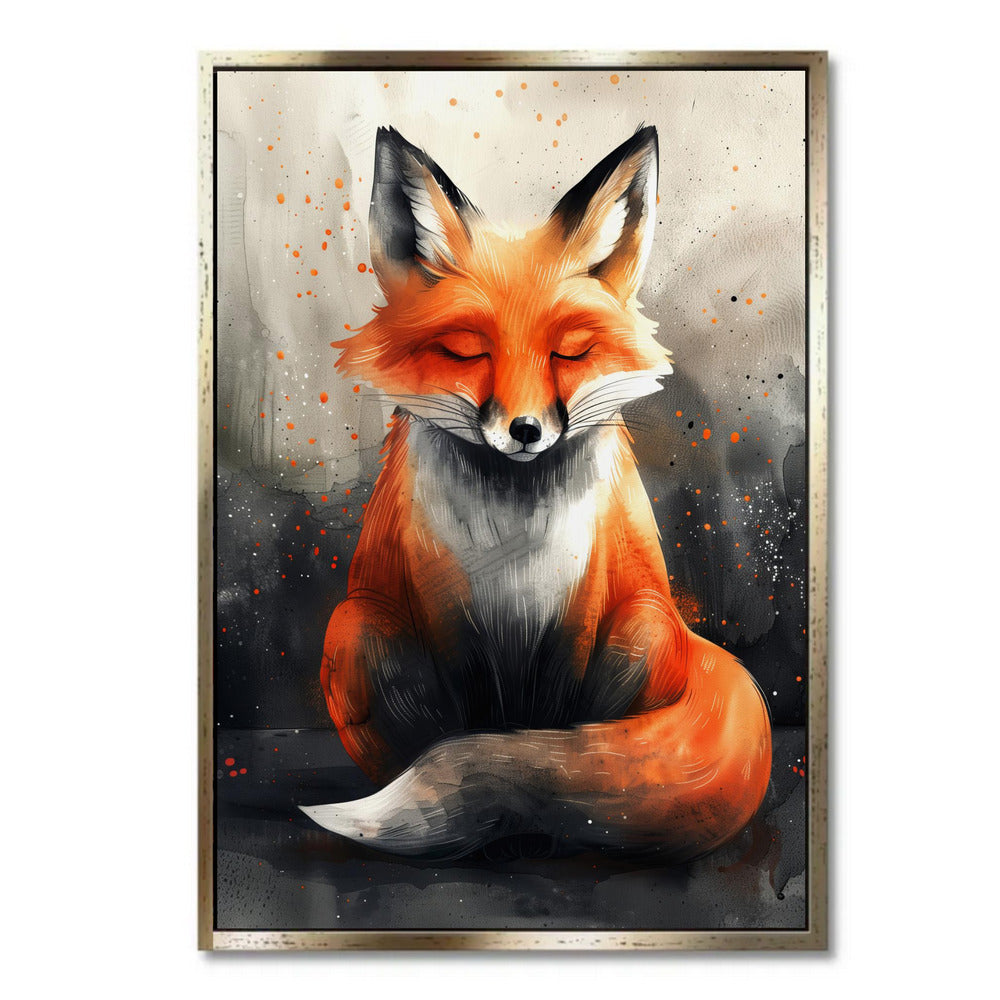 "WATERCOLOR ART FOX"