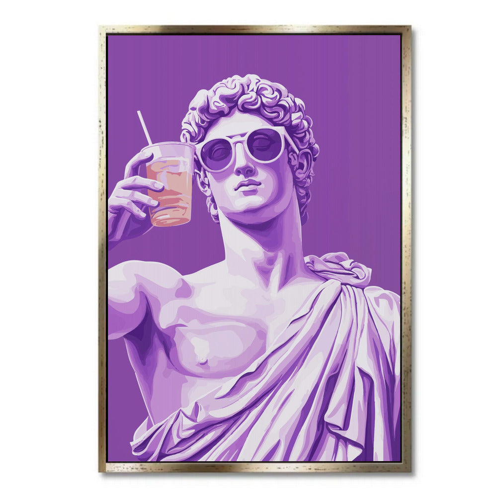 "GREEK STATUE CHEERS"