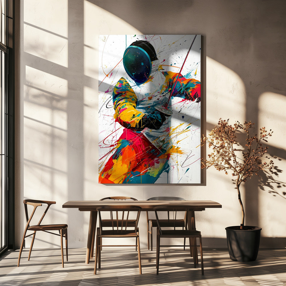 "FENCING SPORT ART"