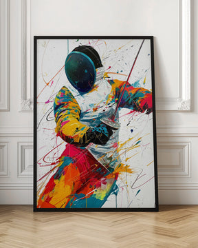 "FENCING SPORT ART"