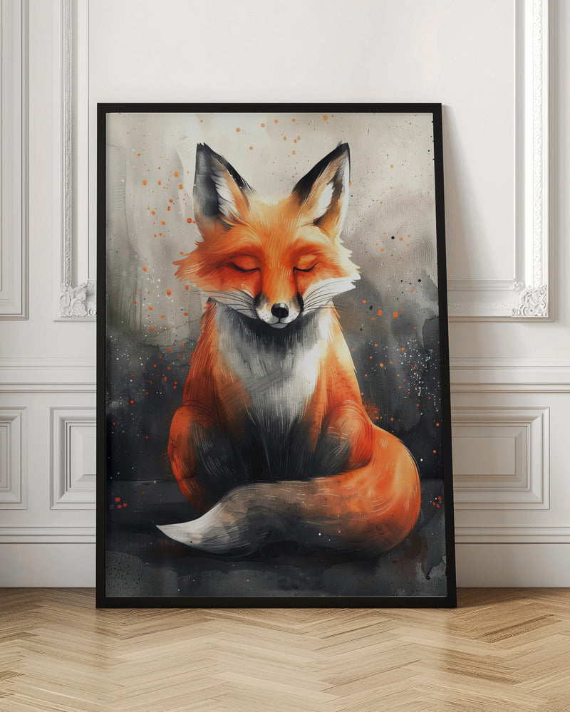 "WATERCOLOR ART FOX"