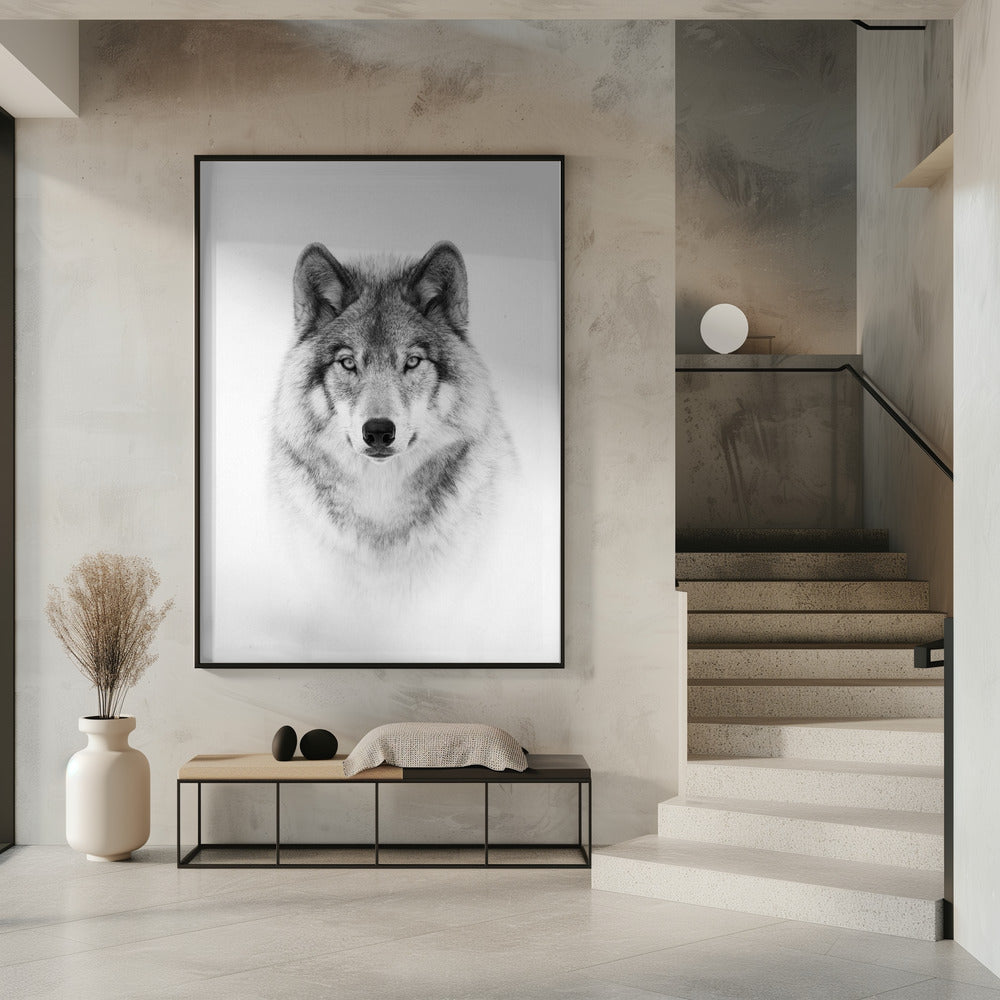 "PORTRAIT OF A TIMBER WOLF"