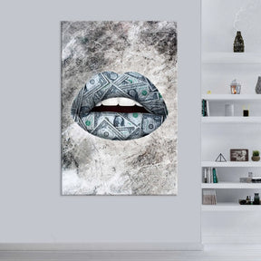 "MONEY LIPS" - Art For Everyone